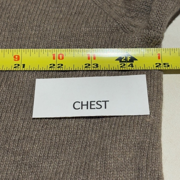 Jenni Kayne Women Sweater XXL Brown Wool Cashmere Blend Minimalist Quiet Luxury - Picture 6 of 9